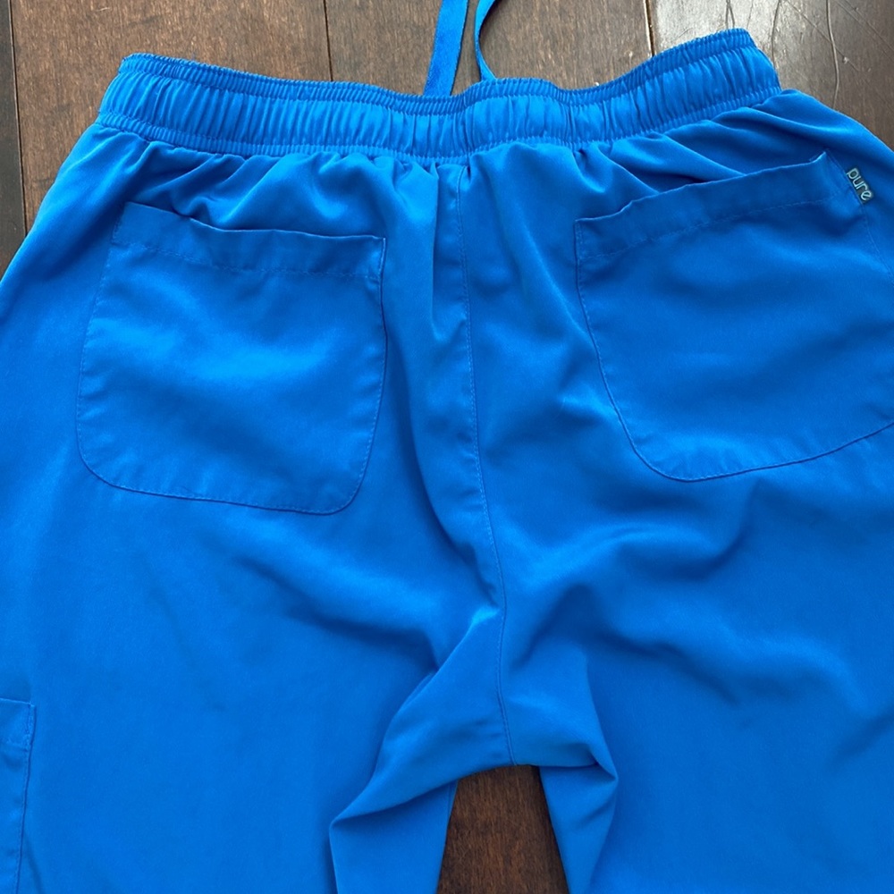 Pure scrub bottoms color blue size S - Picture 6 of 7